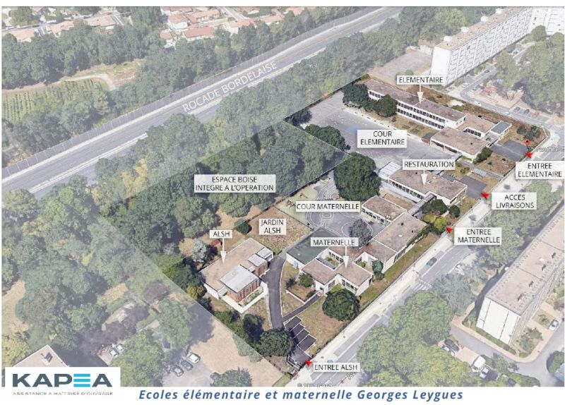 kapea amo ecole georges leygues pessac — Kapea AMO Assistance à maitrise d'ouvrage