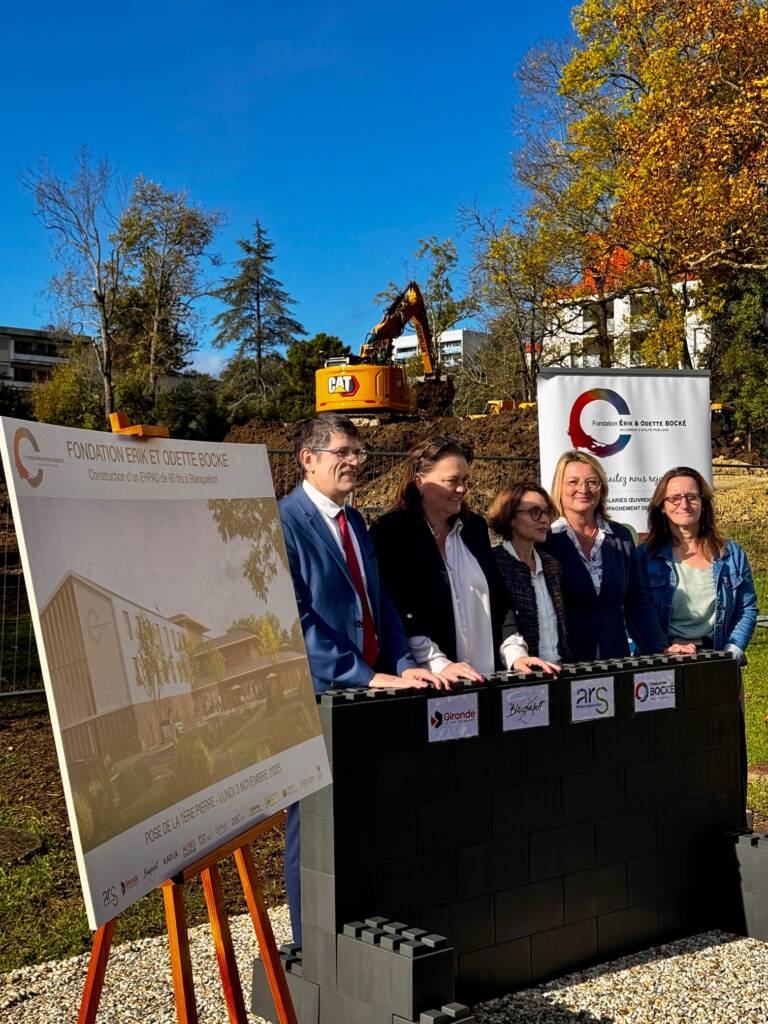 Première pierre du nouvel EHPÄD de la Fondation Erik et Odette Bocké, Blanquefort (33)