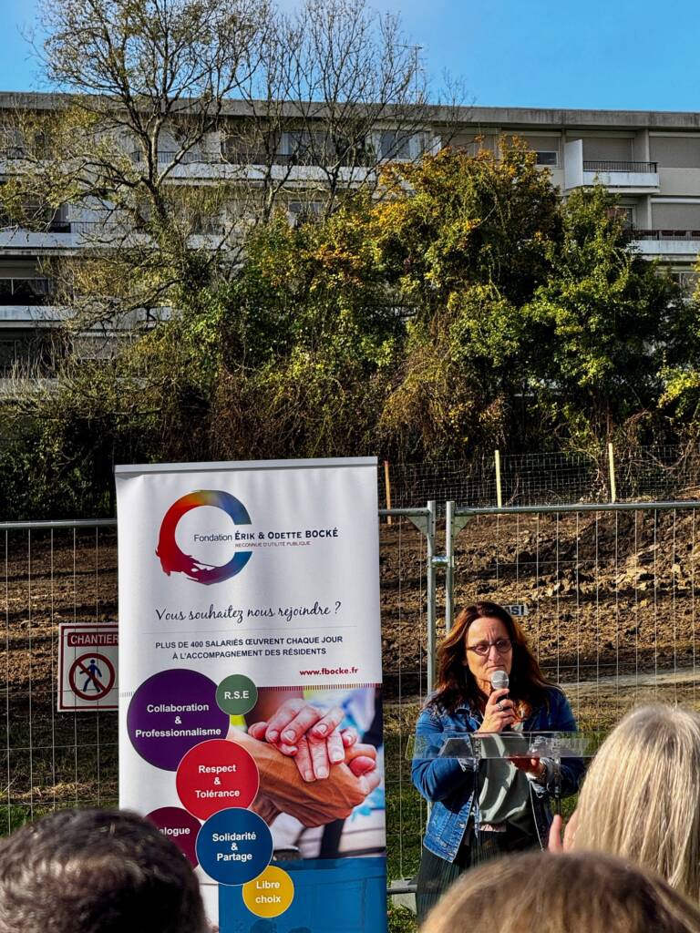 Première pierre du nouvel EHPÄD de la Fondation Erik et Odette Bocké, Blanquefort (33)