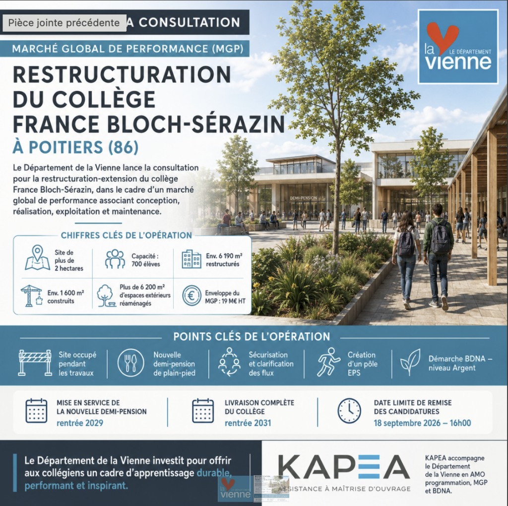 kapea site college bloch serazin 1 — Kapea AMO Assistance à maitrise d'ouvrage