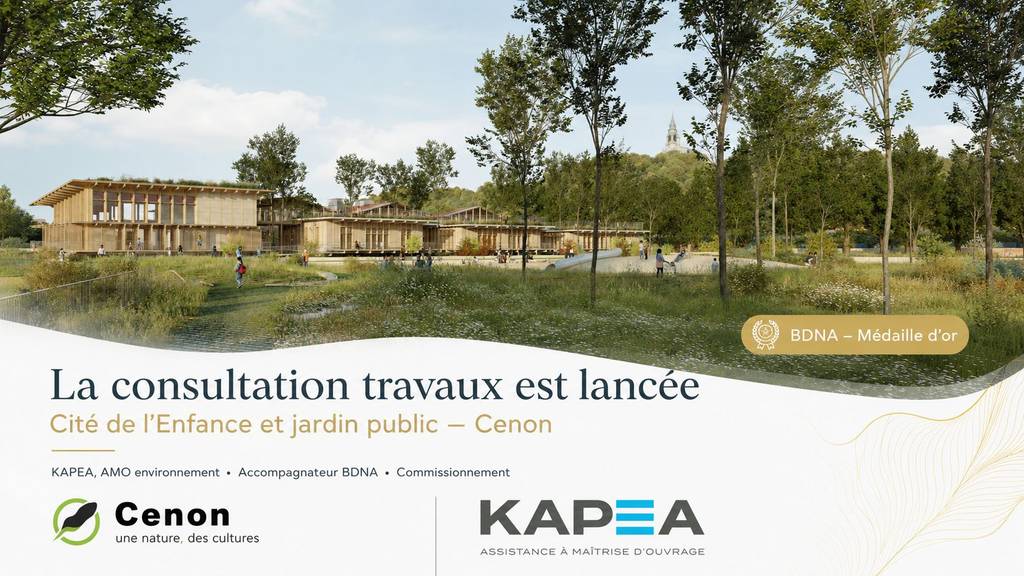 SCOLAIRE - La consultation travaux de la Cité de l’Enfance et du jardin public de la Ville de Cenon est lancée.