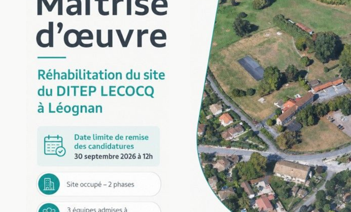 KAPEA assistance maitrise ouvrage Médico social CONSULTATION DE MAÎTRISE D’ŒUVRE DITEP LECOCQ LÉOGNAN