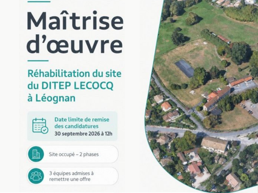 KAPEA assistance maitrise ouvrage Médico social CONSULTATION DE MAÎTRISE D’ŒUVRE DITEP LECOCQ LÉOGNAN