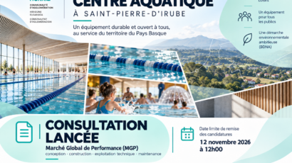 Equipement aquatique – lancement du MGP pour la nouvelle piscine du Pays Basque